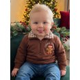thumbnail image 7 of Svuitmsl Kids Christmas Sweatshirt Gingerbread Man Embroidery Long Sleeve Lapel Tops, 7 of 7