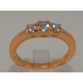 thumbnail image 2 of LBG British Made 14k Rose Gold Ring with Natural Aquamarine Womens Engagement Ring - 33 size options - Size 7.25, 2 of 5