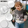 thumbnail image 6 of Garronmavis Cute Cat Long Sleeve Sweatshirt Versatile Casual Long Sleeve Fall Winter Tops Fashion Girls Pullover Crewneck Sweatshirt Polyester Spandex Fabric for Girls 5-6 Years Old, 6 of 7