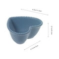 thumbnail image 2 of USHOBE Decorative Ceramic Heart Shaped Bowl For Casual Gathering 1Pcs 4.5x3.7x2.1in, 2 of 8