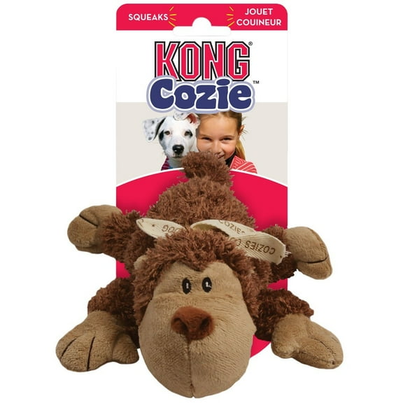 KONG Cozie Spunky the Monkey Dog Toy, Small