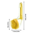 thumbnail image 3 of 2025 New Pet Bath Brush, Dog Bath Brush Dog Scrubber for Bath, Bathing Dog Grooming Massage Brush for Long Short Haired Dogs Cats Shower (Yellow), 3 of 6