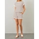 thumbnail image 5 of Shorts Lounge Set MISSACTIVER de punto a rayas para mujer, 2 unidades, 5 of 5