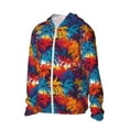 thumbnail image 2 of Daiia Colorful Hawaii Palms UPF 50+ Sun Protection Hoodie Jacket Lightweight Long Sleeve Sun Shirt for Women Men with Pocket Hiking Outdoor-Medium, 2 of 9