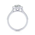 thumbnail image 3 of SuperJeweler 1 1/4 Carat Lab Grown Halo Diamond Engagement Ring In 14K White Gold For Women, 3 of 6