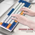 thumbnail image 4 of MAGIC-REFINER MK21 AKKO World Tour 60% Wired Mechanical Gaming Keyboard with RGB Backlight, Dye Sublimation PBT Keycaps, NKRO Programmable Red Switch for PC Mac PS4 Xbox one, 4 of 9