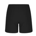 thumbnail image 6 of YLSDY Men's Linen Casual Classic Fit 11 Inch Inseam Elastic Waist Shorts with Drawstring Summer Beach Shorts Black L, 6 of 6