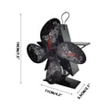 thumbnail image 3 of Por Calor De Navidad, Ventilador De Chimenea Para El Hogar, Chimenea De Leña, Circulación De Aire Caliente, Ahorro De Combustible De Manera Eficiente Kearding HA040449-01, 3 of 6