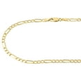 thumbnail image 3 of Real 10K Yellow Gold 4mm Figaro Chain Necklace Men's or Women's High Polished, 20", 3 of 7