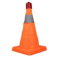 thumbnail image 1 of Road Cones, Reflective Strips Foldable Orange 2 Set Traffic Cones  for Construction Sites, 1 of 7