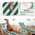 thumbnail image 7 of SDJPOI Outdoor Chaise Lounge Cushions,72×21×3in Patio Chair Cushion for Pool Beach（Green White,4pc）, 7 of 7