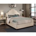 thumbnail image 4 of Portman Fabric Upholstered "Steel-Core" Platform King Bed/4-Drawers Ivory, 4 of 6