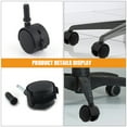 thumbnail image 3 of HOOWIFFY 2Pcs Black Office Chair Wheels with Brake for Easy Movement and Secure Locking, 3 of 8
