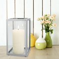 thumbnail image 6 of Better Homes & Gardens Indoor Decorative Metal Candle Holder Lantern, Silver, Large, 6 of 6