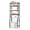 Black, variant on CONCETTA 4-Tier over the Toilet Bathroom Storage Rack, Adjustable Space Saver Organizer with Shelves, Basket & Hooks, Black