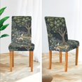 thumbnail image 3 of Yayeee 2 Pack Dining Chair Covers Stretch Parson Chairs Slipcovers Seat Protector, Green Forest Scene, 3 of 6