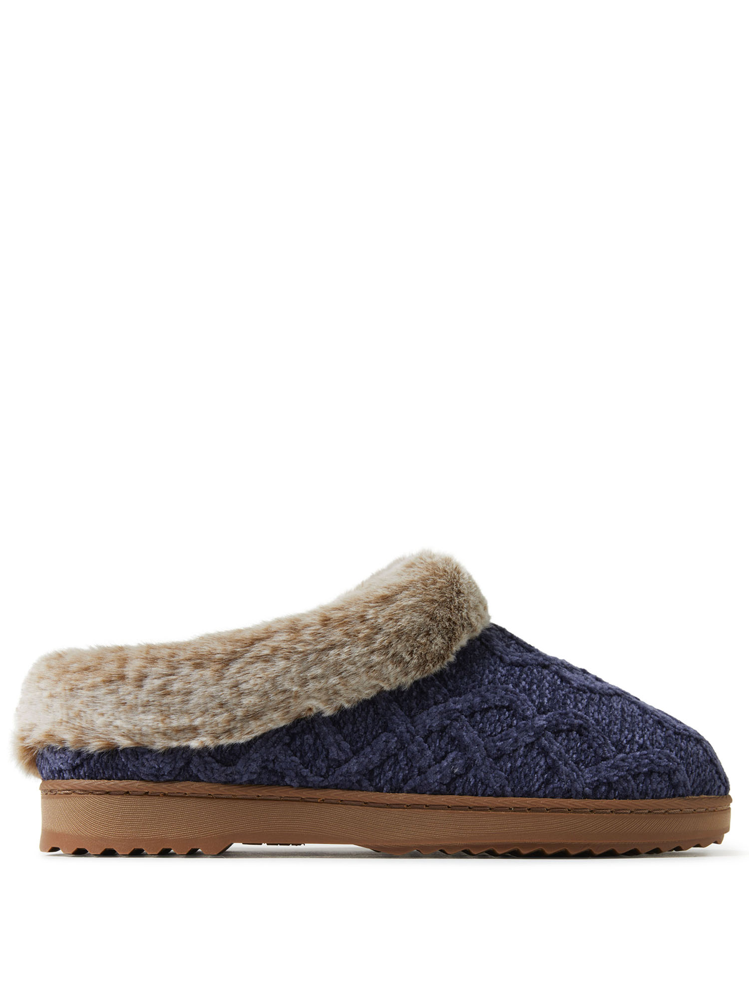 Dearfoams Women's Hannah Chenille Knit Clog Slippers