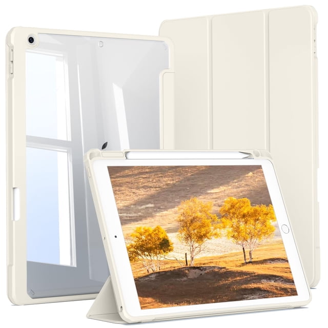 Funda JKSML para iPad de 9ª, 8ª y 7ª generación de 10,2 pulgadas con soporte para lápices