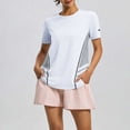 thumbnail image 1 of Uootdi Women's Workout Tops Short Sleeve Mesh Panel Breathable Tops Training Soft Lightweight Gym Tops Gift, 1 of 5