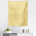 thumbnail image 1 of Yellow Tapestry, Doodle Style Composition with Hearts and Flowers Romantic Valentines Day, Fabric Wall Hanging Decor for Bedroom Living Room Dorm, 5 Sizes, Multicolor, by Ambesonne, 1 of 1