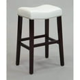 thumbnail image 2 of Comfy Counter Height Stool (Set-2), Red & Espresso, 2 of 2