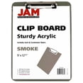 thumbnail image 3 of JAM Paper Plastic Clip Board, Grey Clipboard, 1/Pack, 9 x 12.5, 3 of 5