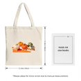 thumbnail image 3 of Stylish Canvas Tote Bag with Vibrant Orange and Pink Splash Design - Perfect for Shopping Travel and Parties, 3 of 4