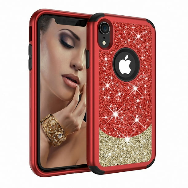 iPhone XR Case Cover 2018 6.1 Inch, Allytech Three Layers Rubber