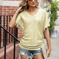 thumbnail image 3 of Birdeem T-Shirt d'Été Décontracté et Aguichant pour Femme, Tunique à Découpes, Haut Blouse à Manches à Volants, 3 of 5