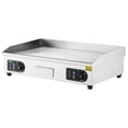 thumbnail image 5 of VEVOR Commercial Electric Griddle, 2800W Countertop Flat Top Grill, 122℉-572 ℉ Adjustable Temp, 28in Stainless Steel Griddle Grill with 2 Shovels, for Home Restaurant(No Plug), 5 of 9