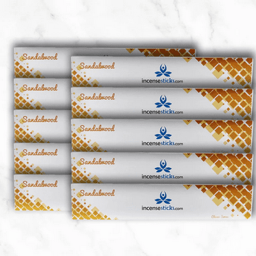 Sandalwood Incense 10" inch 12 Sticks Pack: 10 Packs