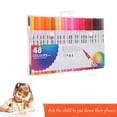 thumbnail image 2 of 48 Pcs Permanent Markers Watercolor Assorted Colors Fine Point Dual Tip, 2 of 5
