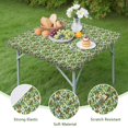 thumbnail image 4 of Green Bigfoot and Tree Pattern Square Fitted Tablecloth with Elastic Edge,Square Table Cover,Washable Elastic Table Cover for Home Kitchen Party Decor 36"x36", 4 of 6