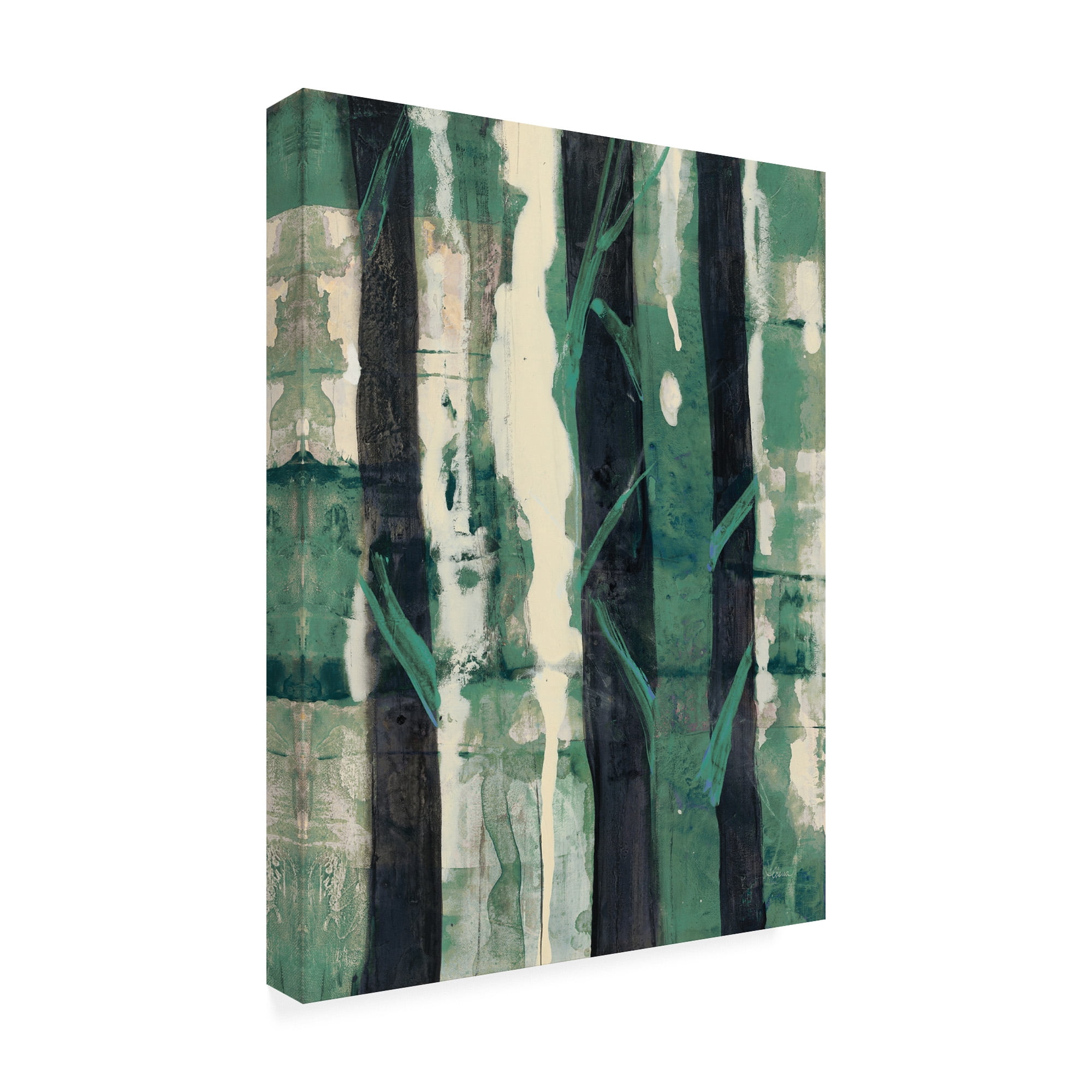 Trademark Fine Art 'Deep Woods I Emerald Crop' Canvas Art by Albena Hristova