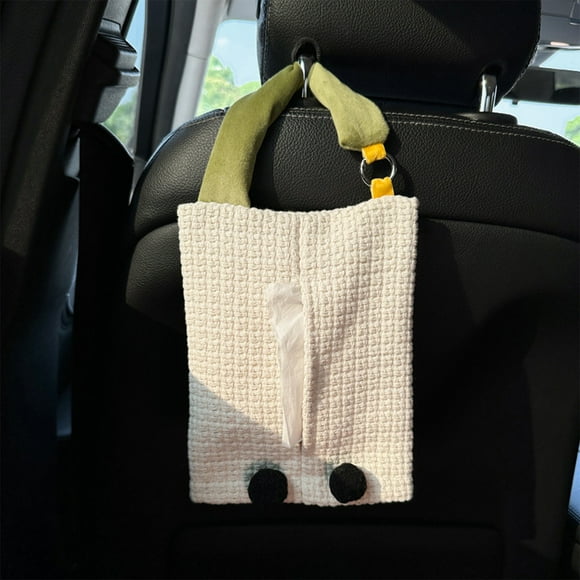 CEHVOM Car Hooks,Car Hooks For Purses And Bags,Car Seat Hooks For Headrest,Car Mounted Paper Box Hanging Type Car Tissue Hanging Bag Car Interior Decoration Ornaments For Tissue Decoration