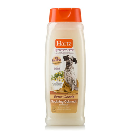 Hartz Groomers Best Extra Gentle Buttermilk Scent Soothing Oatmeal Dog Shampoo, 18 Oz + Hartz Groomers Best Waterless Dog Shampoo, 12