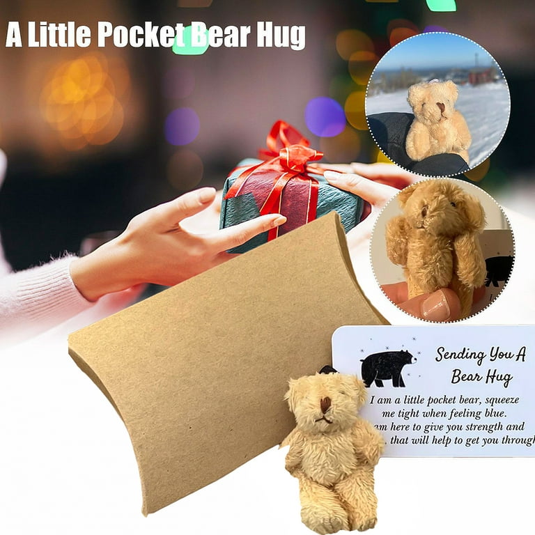 Bear Pocket Hug Gift for Women Boyfriend Best Friends Girlfriend Men Cute  Funny Gift for Sister Girls Family Son Daughter Keepsake Valentines