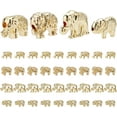 thumbnail image 3 of 40pcs Elephant Spacer Beads 4 Style Lucky Elephant Animal Beads Tibetan Alloy Carved Loose Beads for DIY Necklace Bracelet Earring Kaychain Jewelry Making Antique Silver, 3 of 9