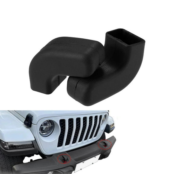 For Jeep Wrangler JK JL Gladiator JT 2007-2023 2 Pack Bumper Tow Hook Covers