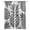 Gray, variant on Yellow Pineapple Blackout Curtains for Bedroom Living Room Darkening Curtains 63 Inches Long Summer Botanical Tropical Fruits Window Curtain 2 Panels Set Window Treatment Grommet Drapes 42"x63"