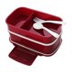thumbnail image 5 of Caja De Almuerzo Portátil A Prueba De Envase De Capa Doble Caja De Picnic De Hojalata Burdeos Soledad Contenedor de almuerzo, 5 of 10