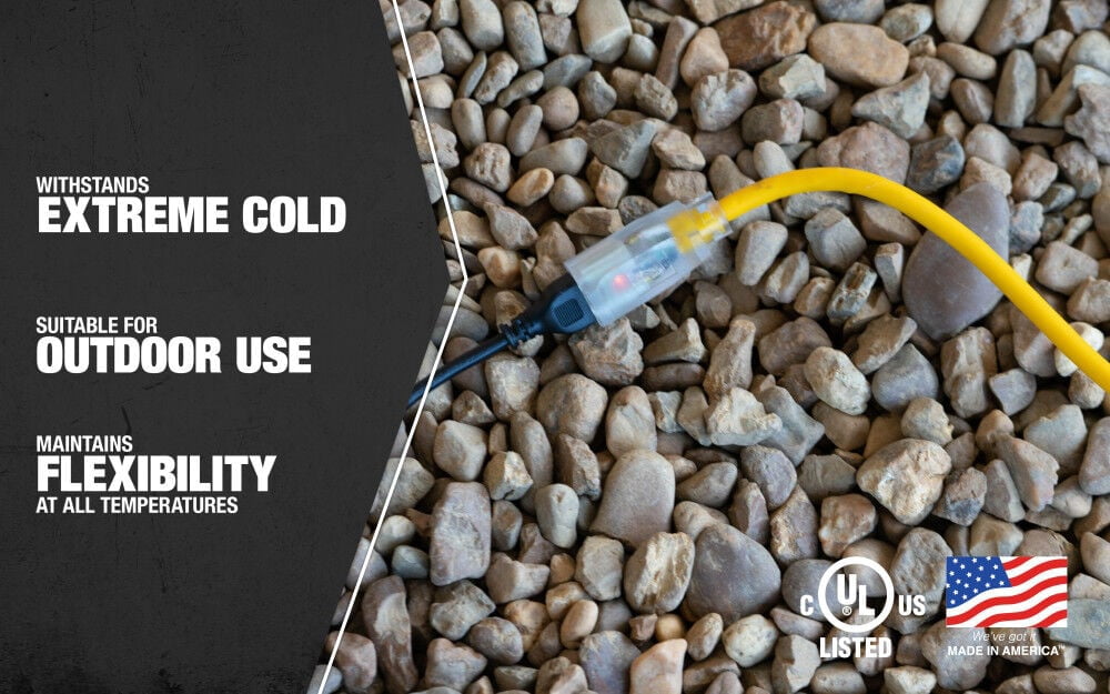 Southwire Cold Weather Extension Cord 12/3 Sjeoow 25'