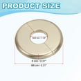 thumbnail image 2 of Uxcell Wall Split Flange Self-Adhesive Escutcheon Plate Buckles for Kitchen Bathroom Pipe Decoration Gold 1.10", 2 of 7