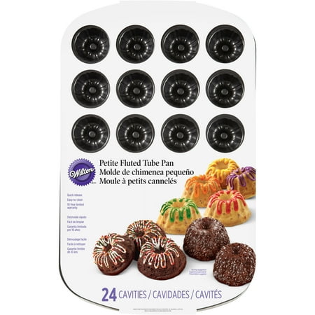 Mini Fluted Mold - Wilton Bakeware 24-Cavity Mini Fluted Tube Pan 2105-7790