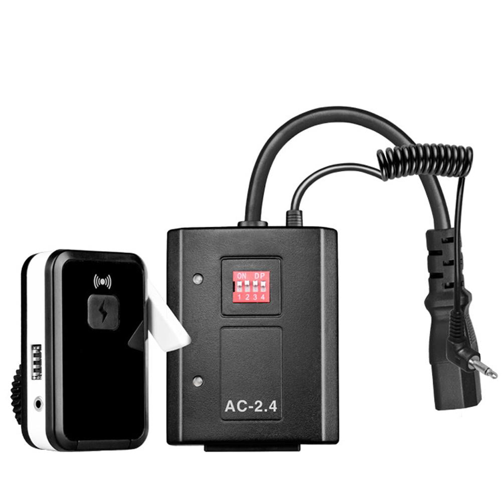NiceFoto AC-2.4A Plastic Remote Control Trigger Anti-Interference Support Synchronous Speed 1/320S Wireless Flash Black 