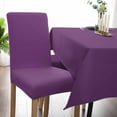 thumbnail image 5 of Dining Chair Covers Set of 4, Elegant Purple Halloween Stretch Parsons Chair Slipcovers Protector Removable Chair Covers for Dining Room Home Party Hotel Wedding Ceremony Banquet, 5 of 6