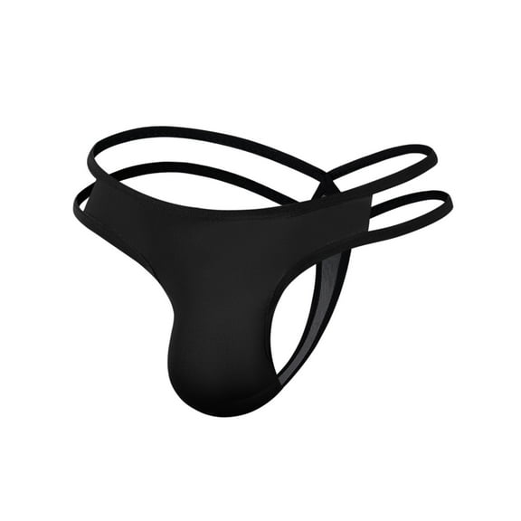 Odeerbi Mens Underwear Seamless Thongs Erogenous Thong Underpants Soft Briefs Panties Red