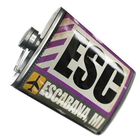 

NEONBLOND Flask Airportcode ESC Escabana MI
