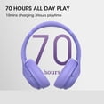 thumbnail image 2 of Bluetooth Headphones Over Ear Wireless Headphone, 70H Playtime and 3EQ Modes with Mic, HiFi Stereo Sound, Deep Bass, Memory Foam Cups, 2 of 6