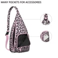 thumbnail image 3 of Aesthetic Cheetah Sling Backpack - Fashion Forward Spot Pattern, Layered Storage Shoulder Bag, 3 of 4
